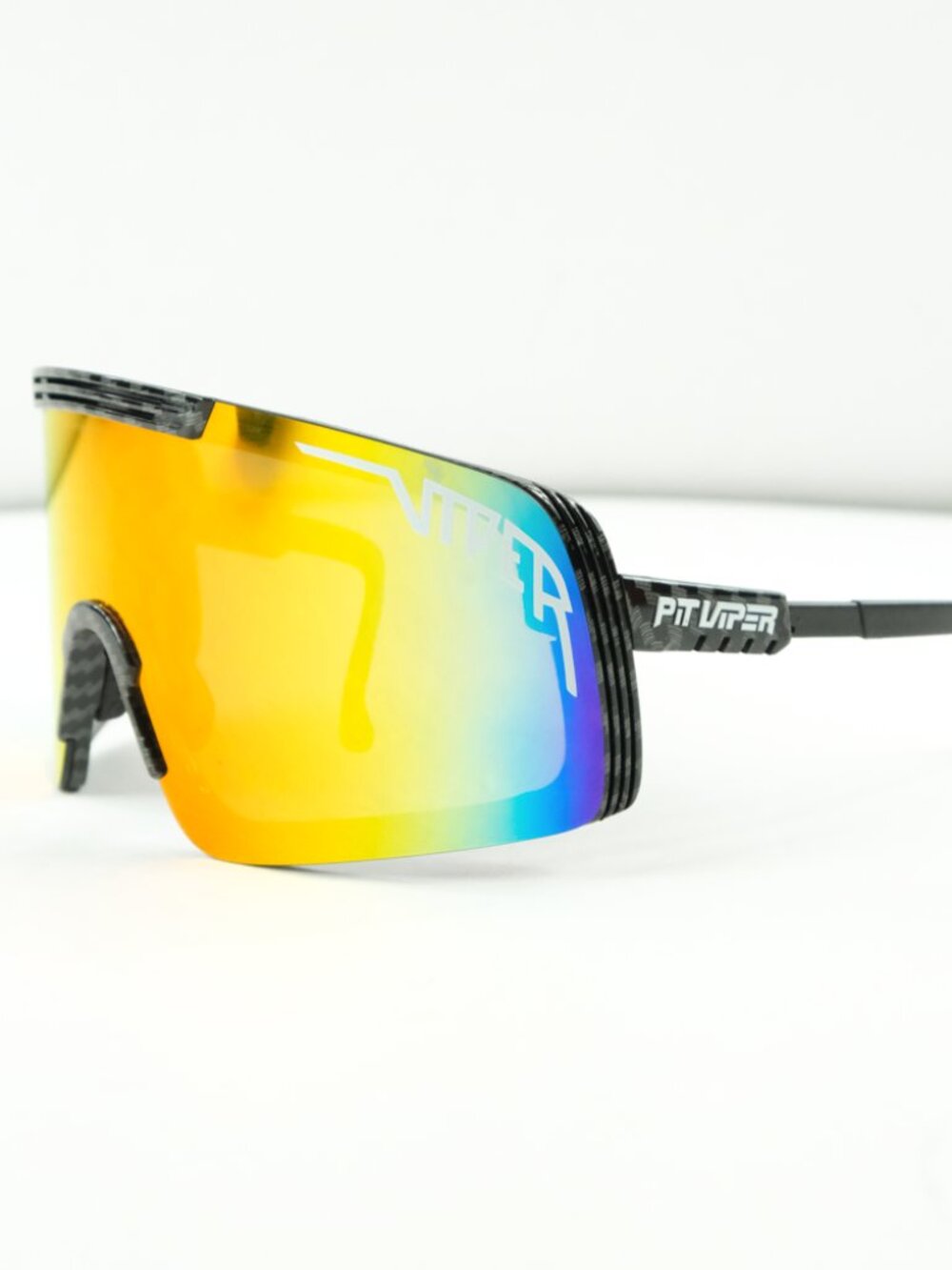 AUTHENTIC PIT VIPER sunglasses C4RBON SYNTHESIZER Clear / Mirror lens